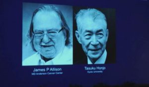 Premio Nobel per la medicina 2018 a Honjo e Allison