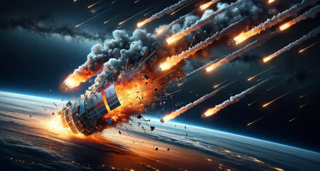 Spazzatura spaziale Tanti satelliti bruciano rientrando ne atmosfera