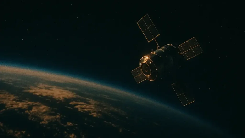 Satellite NASA in orbita terrestre utilizzato per monitorare le emissioni di CO2
