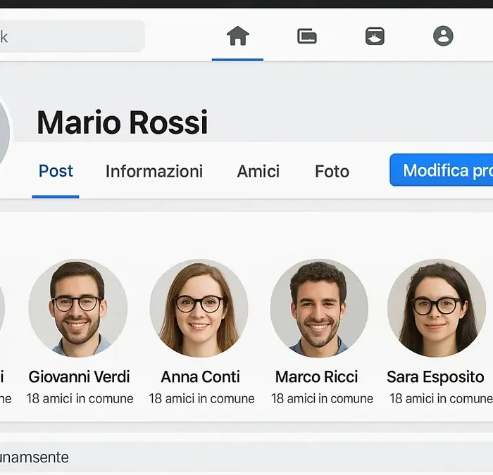 Chi Sono i 6 Amici Che Compaiono sul Profilo Facebook di un Amico? Scopri Cosa C’è Dietro