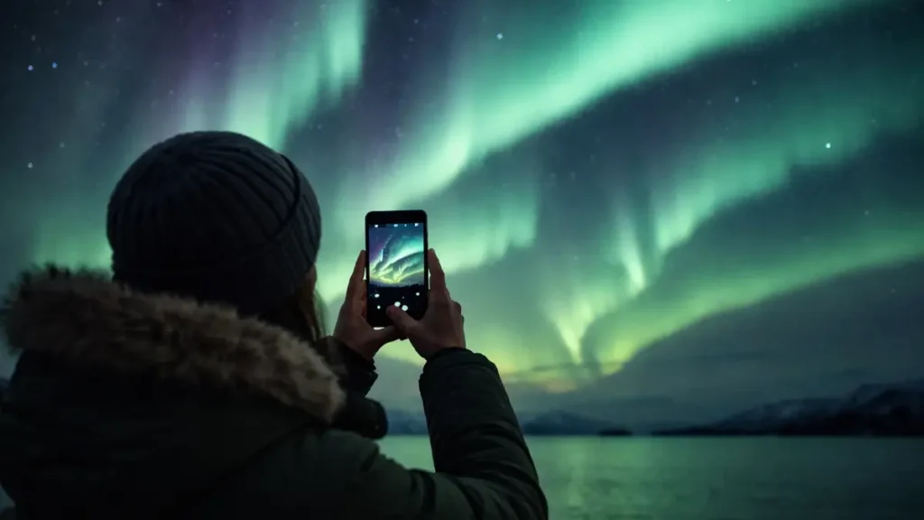 fotografare-aurora-boreale-telefono