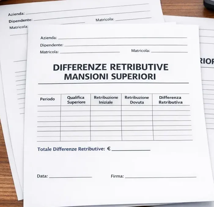 Prescrizione delle differenze retributive per mansioni superiori: qual è il termine