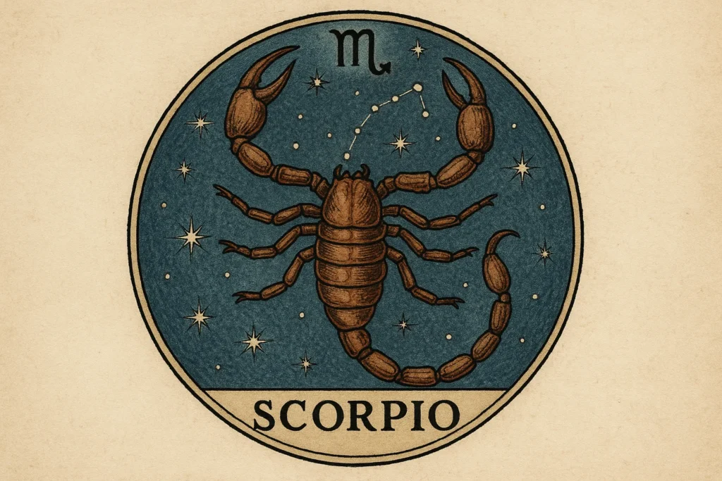 Rappresentazione dello scorpione oroscopo
