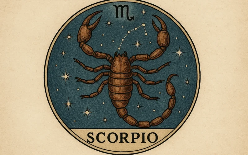 Rappresentazione dello scorpione oroscopo