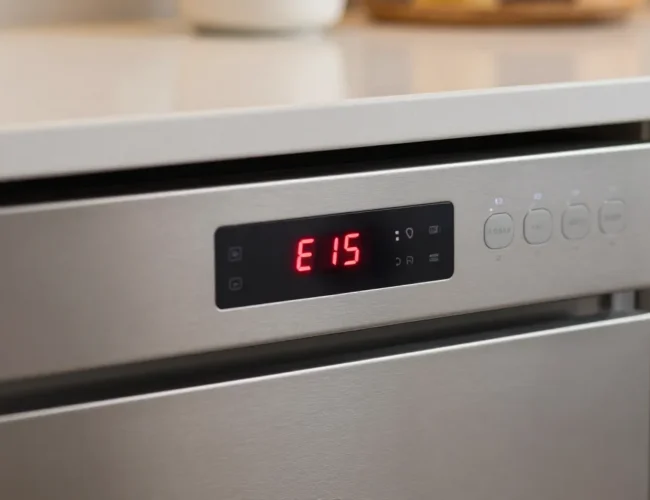 Errore E15 lavastoviglie Bosch: cosa significa e come comportarsi
