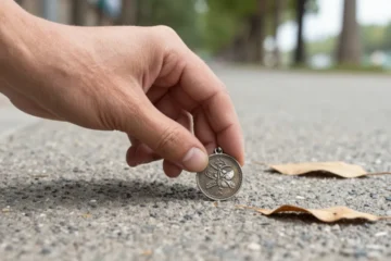 Trovare una medaglietta per terra: significato, credenze e cosa fare davvero