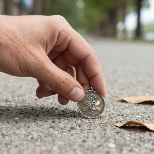Trovare una medaglietta per terra: significato, credenze e cosa fare davvero