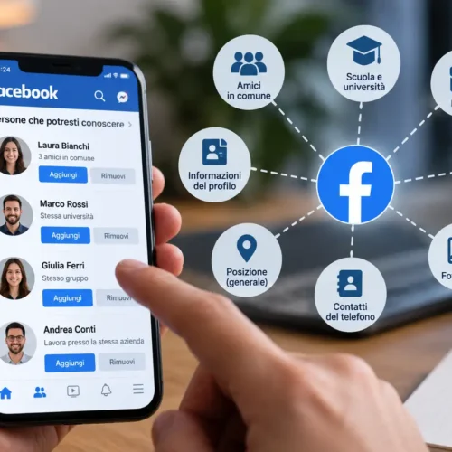 Come Facebook seleziona le persone che potresti conoscere