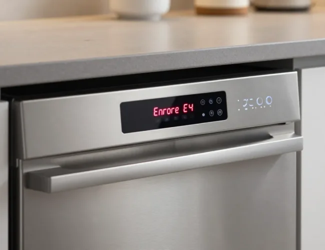Errore E4 lavastoviglie Master Kitchen: perché appare