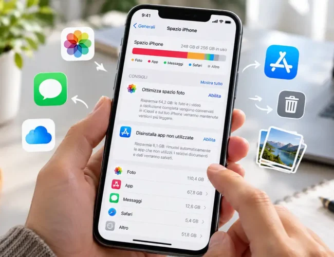 iPhone memoria piena: cosa cancellare senza perdere dati importanti